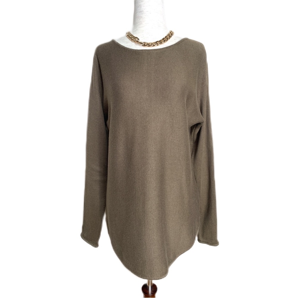 Michael Kors khaki green knit long sleeve sweater, XS
